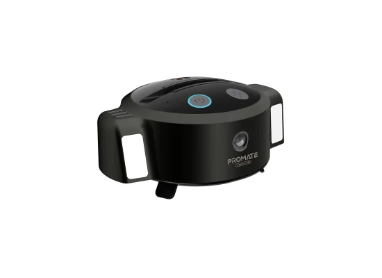 Promate Vision-HD  3-In-1 Ai Auto Tracking HD Streaming Smart Webcam with Built-In 3000mAh Power Bank, 360 Degree Rotation